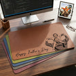Personalized Dad Photo Desk Mat