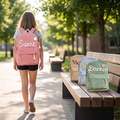 Personalized Corduroy Backpack