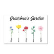 Custom Birth Flower Canvas Painting