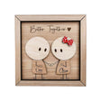 Personalized Couple Wooden Sign, Valentines Day Gift for Her/Him