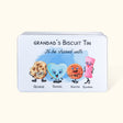 Personalized Food Grade Metal Biscuit Tin with Name and Text Birthday Gift Christmas Gift for Family