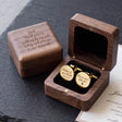 Personalized Father of the Bride Cufflinks Custom Engraved Cufflinks Forever Your Little Girl Stainless Steel Cuff Links with Wood Gift Box Jewelry Gift for Father Wedding Gifts for Daddy