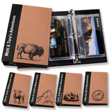 Personalized National Park Map Binder Custom Text/Icons Adventure Passport Book with PVC Sleeves 3 Ring Binder Holds Unigrid Map for Road Trip Family Vacation Memories Gift for Park Lovers