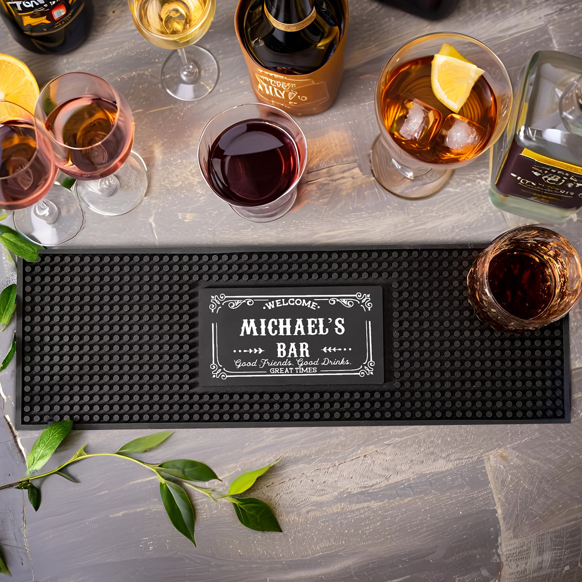Personalized Bar Mat