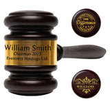 Personalized Judge Gavel and Sound Block Set