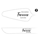 Personalized Cake Server Set, Engraved Cake Knife and Server