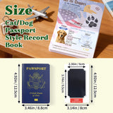 Personalized Pet Passport Photo Album Custom Memory Passport with Photo and Name Gift for Pet Owners Lovers Pet Notebook for Dog & Cat Pet Adoption Anniversary Dog Birthday Gifts