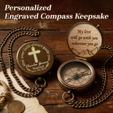 Personalized Engraved Compass with Wooden Box