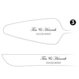 Personalized Cake Server Set, Engraved Cake Knife and Server