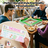 Personalized Acrylic Mahjong Line Reader  with Rules and Name  Accessories Tool Gifts  for Parties  Game Nights  Birthday Gifts for Lovers  Beginners  Family  Friends  Wife  Husband
