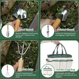 Personalized Gardening Tools Gardening Supplies Kit Gardening Gifts for Women Garden Tool Bag Organizer with Birth Flower and Name Outdoor Hand Tools Birthday Gifts for Gardener Christmas