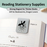 3 Pcs Personalized Vintage PU Leather Magnetic Bookmark