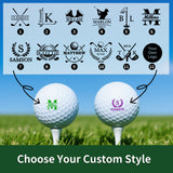 Personalized Golf Ball Stamp - Custom Logo & Name