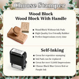 Personalized Self Inking Address Stamp Custom Return Address Stamp for Envelopes Mail & Wedding Invitations Custom Address Stamper Birthday Housewarming Xmas Gifts for Newlyweds Realtors