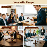 Personalized Judge Gavel and Sound Block Set