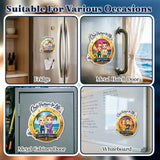 Personalized Cruise Door Magnet Custom Cartoon Couple & Name Cruise Partners for Life Cabin Decoration for Anniversary Honeymoon Trip Cabin Door Fridge Gifts for Husband Wife Family Friends
