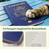 Personalized Pet Passport Photo Album Custom Memory Passport with Photo and Name Gift for Pet Owners Lovers Pet Notebook for Dog & Cat Pet Adoption Anniversary Dog Birthday Gifts