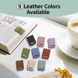3 Pcs Personalized Vintage PU Leather Magnetic Bookmark