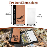 Personalized National Park Map Binder Custom Text/Icons Adventure Passport Book with PVC Sleeves 3 Ring Binder Holds Unigrid Map for Road Trip Family Vacation Memories Gift for Park Lovers