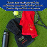 Personalized Tennis Towel – Custom Name & Racket Embroidery