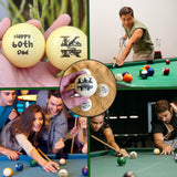 Personalized Billiards Cue Ball with Pouch