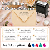 Personalized Self Inking Address Stamp Custom Return Address Stamp for Envelopes Mail & Wedding Invitations Custom Address Stamper Birthday Housewarming Xmas Gifts for Newlyweds Realtors