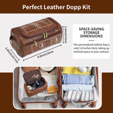 Personalized Leather Toiletry Bag-For men and women