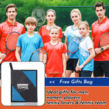 Personalized Tennis Towel – Custom Name & Racket Embroidery