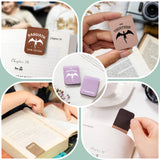 3 Pcs Personalized Vintage PU Leather Magnetic Bookmark