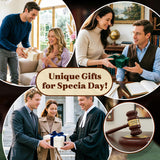 Personalized Judge Gavel and Sound Block Set