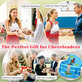 Personalized Cheer Blanket for Girls Custom Name & Cartoon Character Throw Cheer Team Gift for Adults Team Girls Dancers & Athletes Soft Fleece Blanket for Bedroom Travel & Competitions