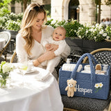 Personalized Baby Diaper Caddy Organizer Custom Baby Storage Basket