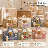 Personalized Baby Diaper Caddy Organizer Custom Baby Storage Basket