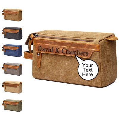 Personalized Canvas Toiletry Bag