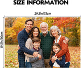 Custom Photo Puzzle 1000 Pieces for Adults Personalized  Jigsaw Puzzle from Your Pictures Unique Gift for Family Birthday Wedding Christmas