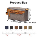 Personalized Canvas Toiletry Bag