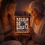 Personalized Mothers Day Mirror Light for Mom Custom Photo Light Box Infinity Mirror Table Night Light  Mom Light Up Sign LED Picture Light Frame Mothers Day Gift Ideas
