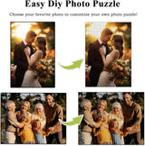 Custom Photo Puzzle 1000 Pieces for Adults Personalized  Jigsaw Puzzle from Your Pictures Unique Gift for Family Birthday Wedding Christmas