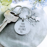 Daddy Keyring Fathers day gift This Daddy Belongs to Family Tree Gift World's Greatest Dad Grandad Keychain Papa Gift New Grandparent