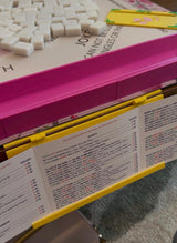 Custom Mahjong Card Holder for Table with Your Name - 3D Printed and Foldable