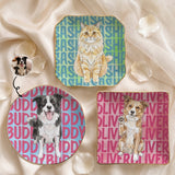 Custom Pet Portrait & Name Watercolor Style - Personalized Jewelry Dish