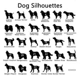 Personalized Dog Silhouette Christmas Ornament