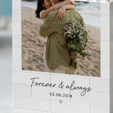 Personalised Anniversary Photo Gift Romantic Keepsake Custom Building Block Keepsake Birthday Gift For Couple Wedding Anniversary