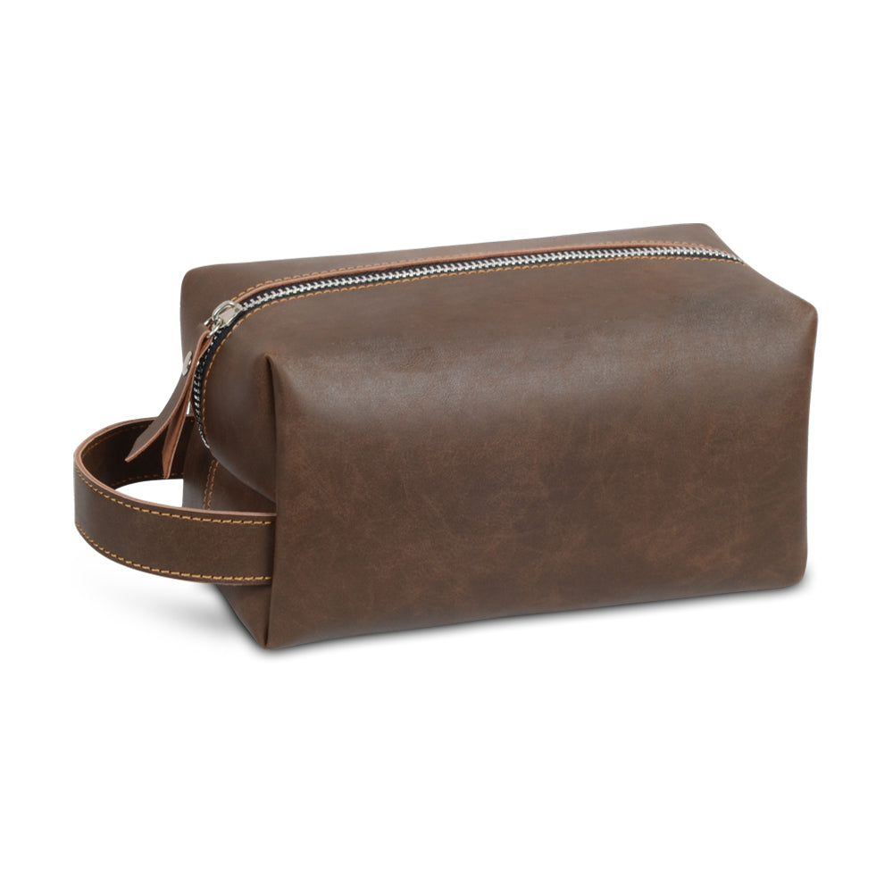 Personalized Toiletry Bag Customizable PU Leather Bag Dopp Kit Waterproof Wash Bag Suitable