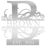 Custom Metal Name Sign | Metal Wall Art | Last Name Sign