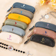 Personalized Genuine Leather Rosary Pouch Cross Print Rosary Bag with Name Mini Coin Purse Portable Rosary Storage Case Gifts for Christians Catholic Religious Baptism Women Family