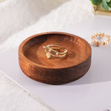 Personalized Initials Ring Dish, Wooden Ring Tray, Anniversary Birthday Gift for Husband