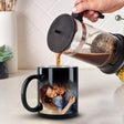 Personalized Magic Coffee Mug - Heat Sensitive Color Changing Custom Photo Mug | Customizable Ceramic Cup Christmas Birthday Gift | Taza Magica Personalizada - Black