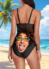 Custom Face Bathing Suit Personalized Picture Swimsuits for Women One Piece Swimwear with Husband Photos Pool Gifts