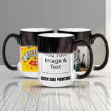 Personalized Magic Coffee Mug - Heat Sensitive Color Changing Custom Photo Mug | Customizable Ceramic Cup Christmas Birthday Gift | Taza Magica Personalizada - Black
